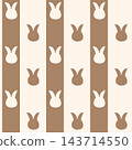 Cute rabbit seamless pattern (chocolate) 143714550