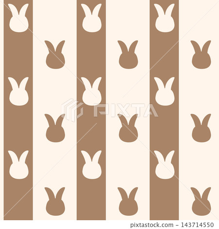 Cute rabbit seamless pattern (chocolate) Cute rabbit seamless pattern (chocolate) 143714550