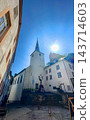 Peaceful walk through charming city with guided history insights 143714603