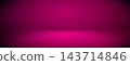 Limbo podium with pink gradient background and light. Product studio purple 3d backdrop scene for display. Empty table floor abstract color presentation platform. 143714846