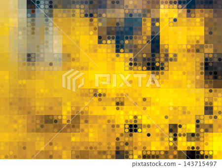 Antique gold metallic vector background with pixelated mosaic squares and circles, seamless dark foil texture in khaki and olive tones Antique gold metallic vector background with pixelated mosaic squares and circles, seamless dark foil texture in khaki and olive tones 143715497
