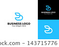 Creative monogram letter B logo template. Initial B business logo design 143715776