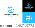 Creative monogram letter B logo template. Initial B business logo design 143715778