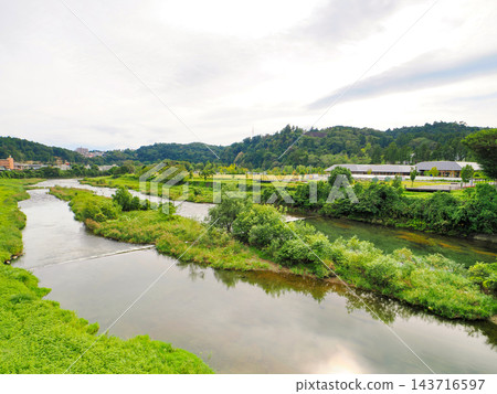 廣瀨川及川內大間鷲地區/青葉城遺址的夏季景色 143716597