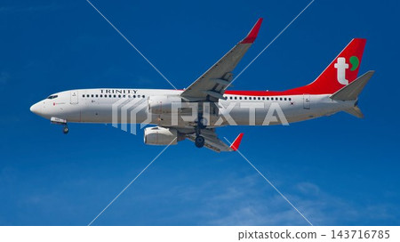 Trinity Airways(前身為 T'way Air)的一架波音 737-800 客機。 Trinity Airways(前身為 T'way Air)的一架波音 737-800 客機。 143716785
