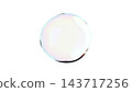 Single soap bubble on white bg 3d render 143717256