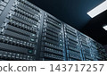 Server data center rack cloud room ai LLM storage bg 3d render 143717257