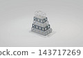 Building construction made home plans bg 3d render 143717269