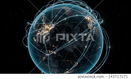 Earth connections join dots bg 3d render Earth connections join dots bg 3d render 143717271