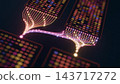 Data flow binary code machine learning LLM bg 3d render 143717272