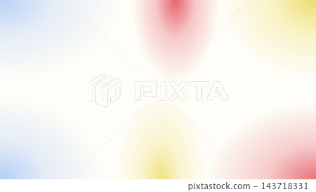 柔和的抽象漸變背景插圖，採用柔和的紅色和黃色，橫向構圖，中間留有空白。 143718331