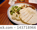Delicious salad and fried food 143718966