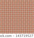 無縫日式圖案，採用斜紋設計：紅棕色底，帶有奶油色條紋。 143719527