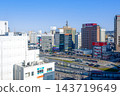 Oita station square rotary and city area 143719649