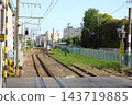 Scenery of the Tsurumi Line's Okawa branch line: Level crossing in front of Okawa Station 143719885