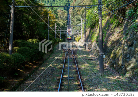高尾山纜車上行列車 高尾山纜車上行列車 143720182