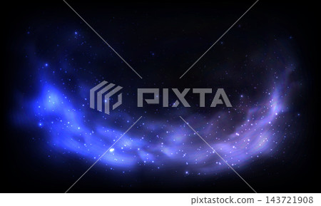 Galaxy cloud nebula stars dark night universe milky way cosmos vector 143721908