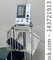 Blood pressure monitor in the hospital examination room 143721913