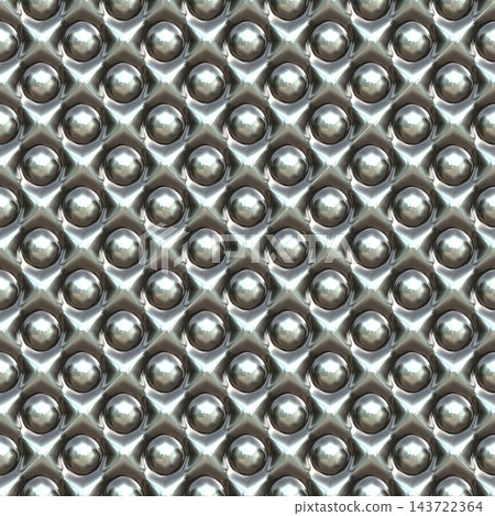 Ball Bearing Spherical Studs Metal Plate Texture Ball Bearing Spherical Studs Metal Plate Texture 143722364
