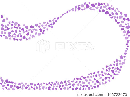 Heart pattern background Purple 3 colors Heart Heart pattern background Purple 3 colors Heart 143722470