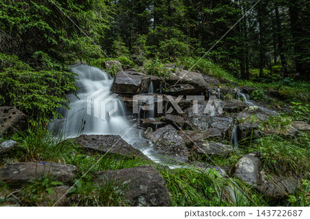 Forest Mountain Waterfall Forest Mountain Waterfall 143722687
