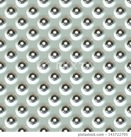 Perforated Dimpled Chrome Metal Sheet Texture Perforated Dimpled Chrome Metal Sheet Texture 143722705