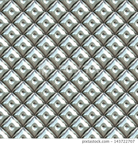 Pyramid Studded Chrome Steel Floor Plate Texture Pyramid Studded Chrome Steel Floor Plate Texture 143722707