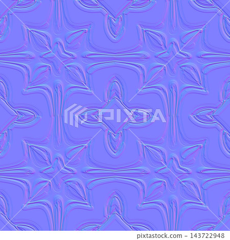 Normal Map for Renaissance Cross Floral Bas Relief Normal Map for Renaissance Cross Floral Bas Relief 143722948