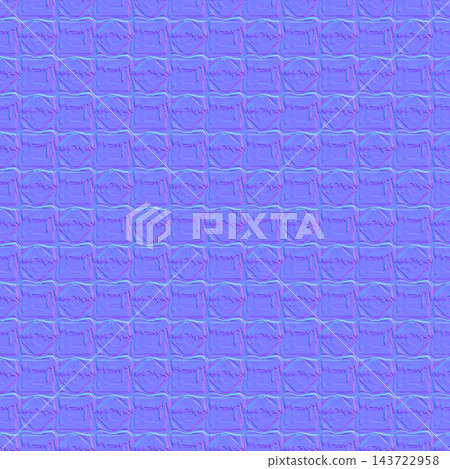 Normal Map for Alternating Square and Octagon Wall Tile 143722958