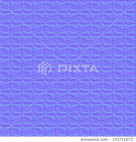 Detailed Normal Map for Intricate Diamond Lattice Wall Tile 143722973