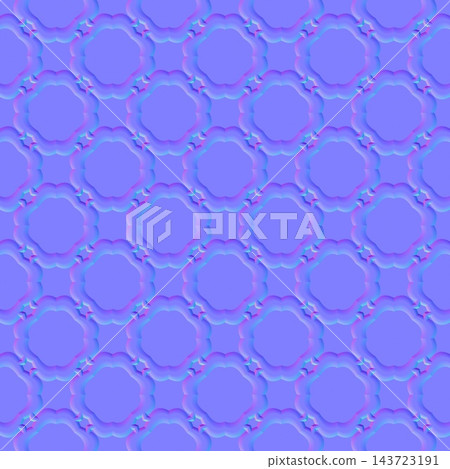 PBR Normal Map for Scalloped Quatrefoil Wall Tile PBR Normal Map for Scalloped Quatrefoil Wall Tile 143723191