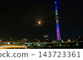 Moonlight and Tokyo Skytree 143723361