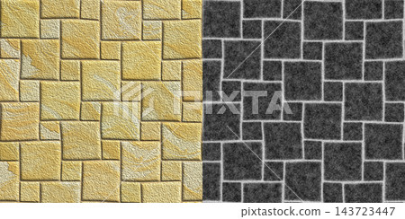 Sandy Gold and Dark Charcoal Stone Paving Comparison Sandy Gold and Dark Charcoal Stone Paving Comparison 143723447