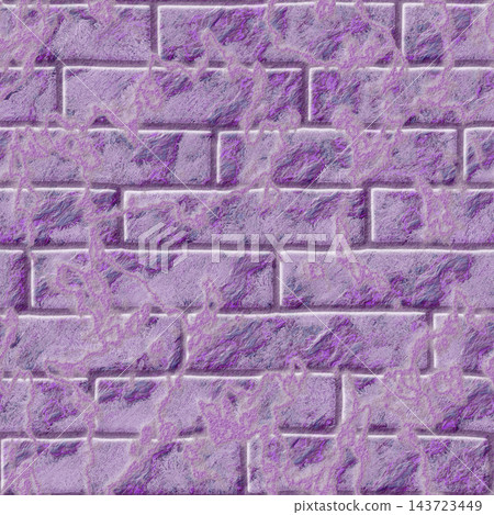 Purple Lichen Brick Wall Abstract Seamless Texture Purple Lichen Brick Wall Abstract Seamless Texture 143723449
