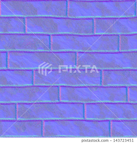 Old Industrial Brickwork Normal Map Old Industrial Brickwork Normal Map 143723451