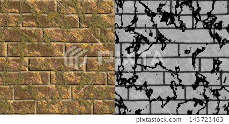 Sandy Brown Moss and Light Marble Wall Comparison Sandy Brown Moss and Light Marble Wall Comparison 143723463