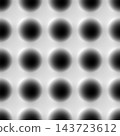 Abstract seamless pattern of blurred black circles on light background 143723612