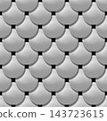 Light silver mermaid scales seamless texture background 143723615