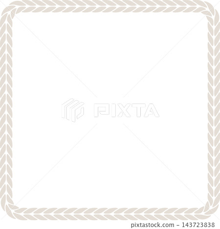 Square Knitting Yarn Frame, Single Loop, Thick, Greige, Vector Square Knitting Yarn Frame, Single Loop, Thick, Greige, Vector 143723838