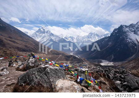 Landscape from Chukpi Lhara viewpoint, Dughla, Nepal Landscape from Chukpi Lhara viewpoint, Dughla, Nepal 143723975