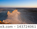 Stunning Mangystau landscape, Kazakhstan. Ak Orpa pinnacles view, Bozzhira valley 143724061