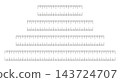 Ruler scale 10, 15, 20, 25 cm centimeters without numbers. Length measurement height, distance, math. Measuring chart with 100, 200, 150, 250 mm. Ruler scale, sewing tool template. 143724707