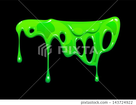 Flowing green dripping slime wave with dense organic gaps and dangling fluid icicles. Melting slime splash for cyber punk graphic, teens clothing patterns or chemistry lesson posters Flowing green dripping slime wave with dense organic gaps and dangling fluid icicles. Melting slime splash for cyber punk graphic, teens clothing patterns or chemistry lesson posters 143724922