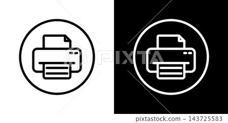 Printer Line Icon Set. Document Printing, Office Equipment, And Paper Output Outline Symbol Collection. Dual Color Scheme For Versatile Use. Editable Stroke. Isolated Vector Illustration Printer Line Icon Set. Document Printing, Office Equipment, And Paper Output Outline Symbol Collection. Dual Color Scheme For Versatile Use. Editable Stroke. Isolated Vector Illustration 143725583