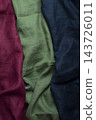 Layered Green Navy and Burgundy Linen Fabrics Texture 143726011