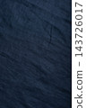 Dark Navy Blue Linen Fabric Surface Texture Close Up 143726017