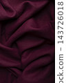 Burgundy Wine Red Draped Linen Fabric Texture Close Up 143726018