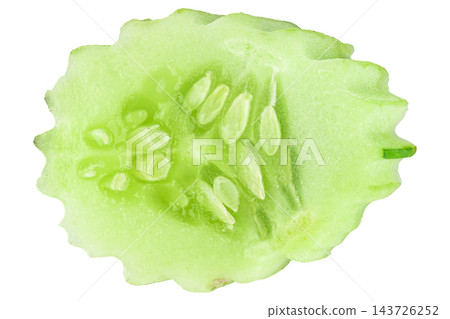 sliced cucumber isolated on white background sliced cucumber isolated on white background 143726252