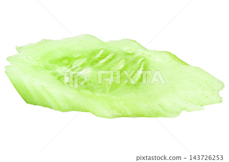 sliced cucumber isolated on white background sliced cucumber isolated on white background 143726253