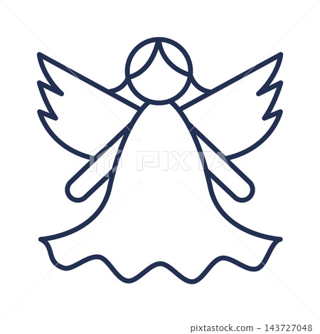 Angel Praying Line Art Angel Praying Line Art 143727048